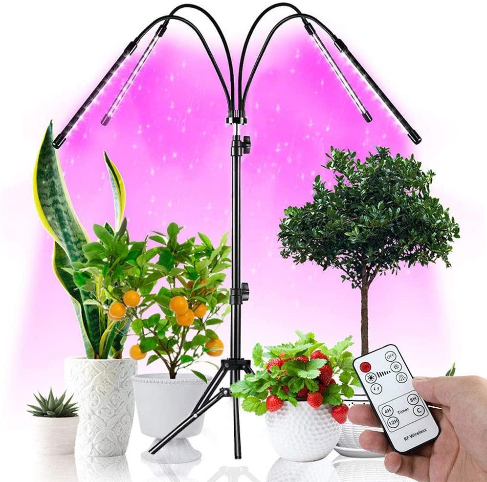 Світлодіодна фітолампа GrowLight зі штативом для вирощування кімнатних рослин Full Spectrum (20201202)