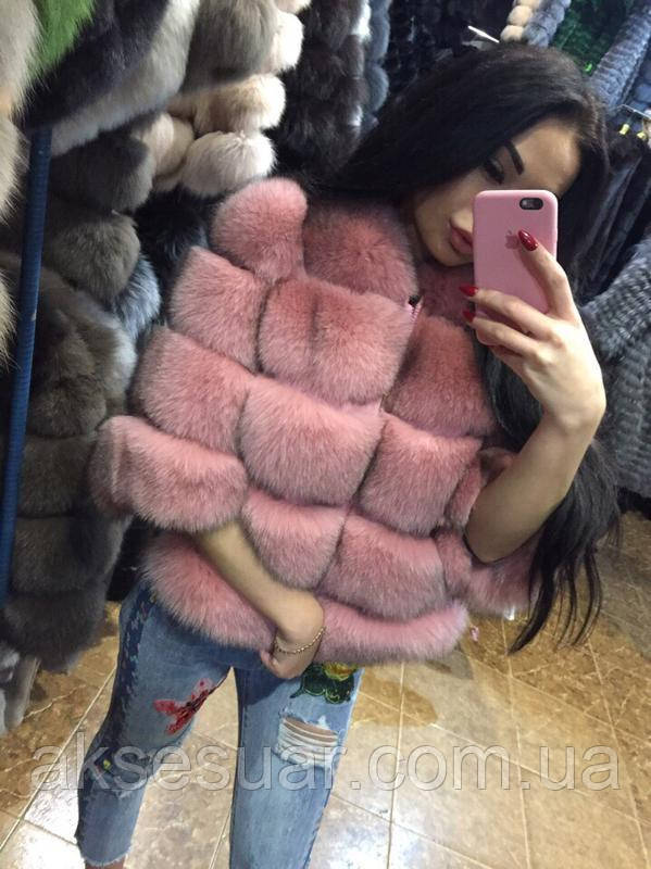Шуба автоледі з фінського песця, натуральне хутро, фото 1