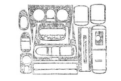 Накладки на панель Титан для Seat Leon 1999-2005 рр