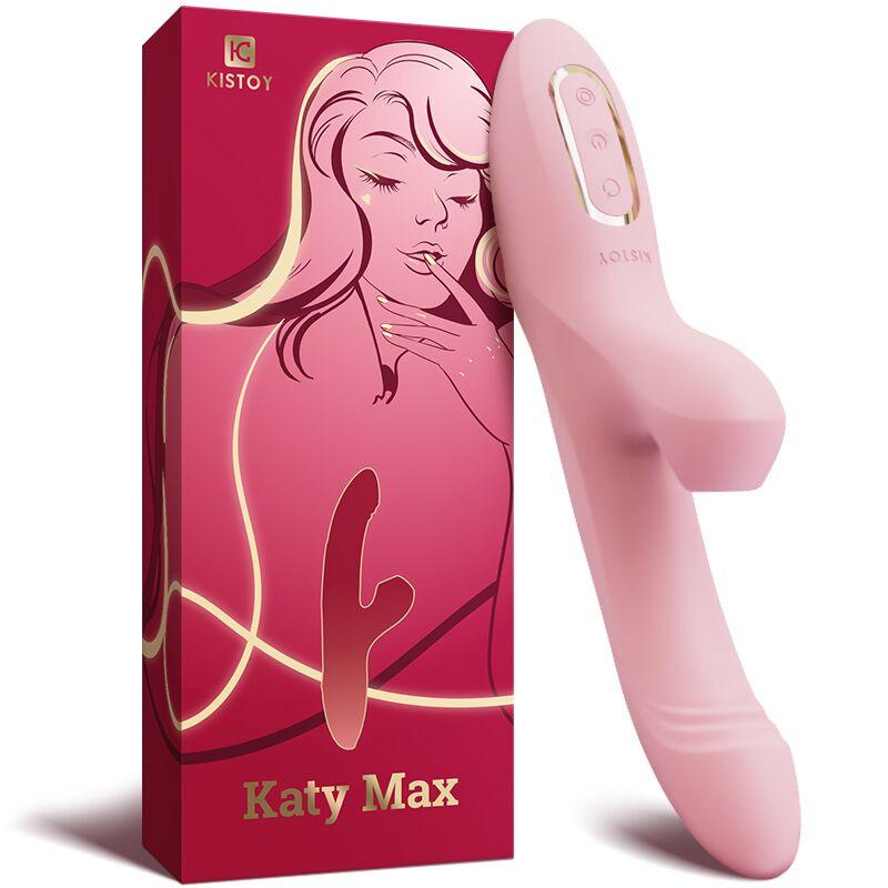 Вібратор кролик з вакуумною стимуляцією та функцією обертання Katy Max KisToy