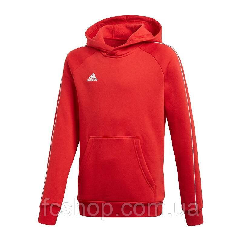 Дитяче спортивне худі Adidas Core 18 CV3431, Червоне, Розмір (EU) — 176 cm, фото 1