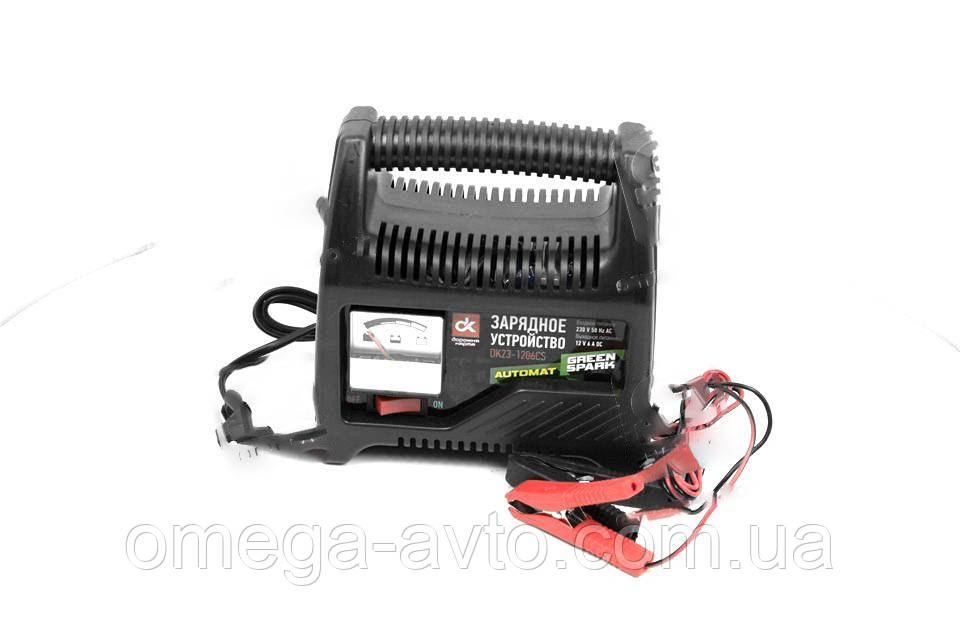 Зарядное устройство, 6Amp 12V, аналоговый индикатор зарядки, (Дорожная Карта) код DK23-1206CS