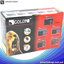Радіоприймач GOLON RX-99 UAR, Великий портативний радіоприймач - колонка MP3 з USB і акумулятором, фото 6