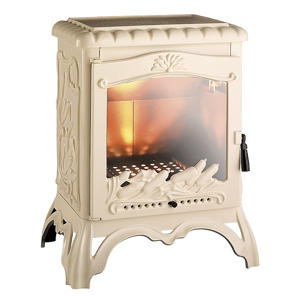 Чавунна піч-камін INVICTA CHAMBORD (слонова кістка емаль)
