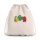 Сумка для взуття Амонг Ас (Among Us), сумка-рюкзак дитяча Ігри