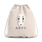 Сумка для взуття Безликий Бог Каонасі Віднесені привидами (Spirited Away), сумка-рюкзак дитяча Аніме