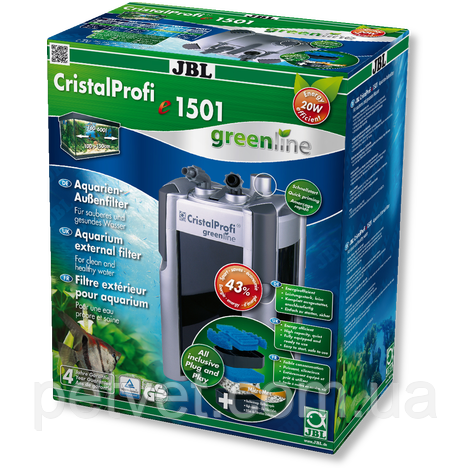 Зовнішній фільтр JBL CristalProfi e1501 greenline (160-600л)