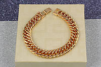 Браслет Xuping Jewelry кобра 18,5 см 10 мм застежка как на часах золотистый