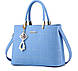 Модна жіноча сумка з брелоком, стильна велика жіноча сумочка екошкіра, фото 8