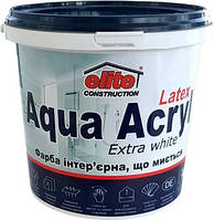 Краска Акриловая Аква-Акрил 5 л Стойкая к мытью Elite Construction Белый