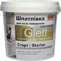 Шпаклівка Стартова ГАРАНТ-1А Elite Construction 1,5 кг