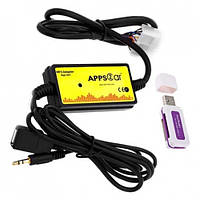 USB MP3 AUX адаптер для магнітоли 5+7пин Toyota Lexus Apps2Car WT-USB01