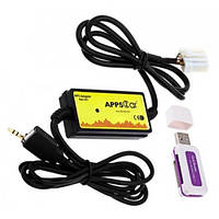 USB MP3 AUX адаптер для магнітоли 8+8пин Mazda Apps2Car WT-USB01, 100827