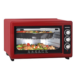 Електрична духовка Asel AF-0123 (40-23) 40 л 1300 Вт Червона