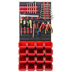 Панель для інструментів Kistenberg 39*78 см + 16 контейнерів В203