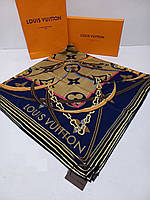 Жіноча брендова хустка Louis Vuitton Луї Віттон у кольорах, палантин, хустка з логотипом, хустка з принтом