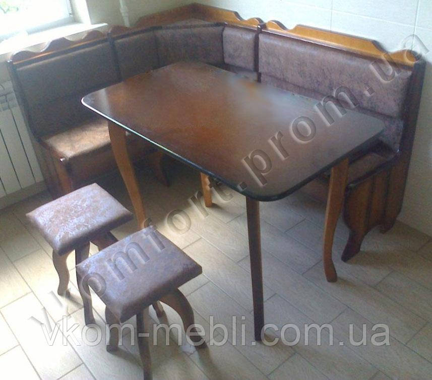 Кухонний куточок Даллас з розкладним столом, фото 1