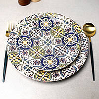 Обеденная тарелка с турецким узором 20 см Kutahya NANO CERAM