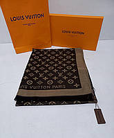 Жіночий брендовий палантин Louis Vuitton Луї Віттон в кольорах, хустка, палантин з логотипом