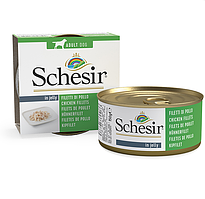 Schesir Chicken Fillets Консерви в желе з курячим філе для дорослих собак 0.150 кг