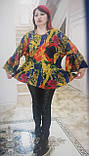 Блузон ошатний жіночий великий розмір Туреччина, фото 2