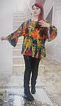 Блузон ошатний жіночий великий розмір Туреччина, фото 4