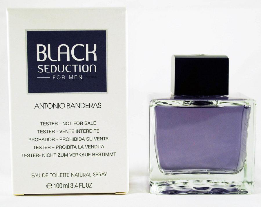 Оригінал Antonio Banderas Seduction in Black 100 мл ТЕСТЕР ( Бандерас Блю Седукшн блек ) туалетна вода