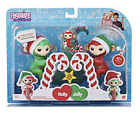 Набор обезьянок Fingerlings Christmas Holly Jolly merry