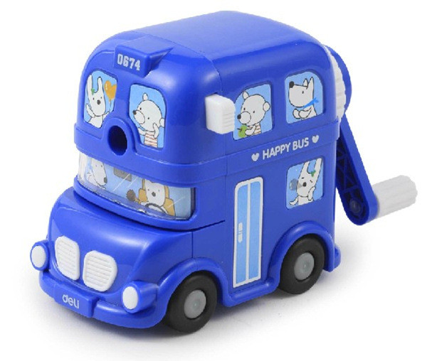 Чинка механічна дитяча "Автобус" DELI 0674E