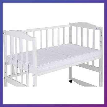 Матрац для дитячого ліжечка Babyroom BKP-11 (кокос, поролон) 11 см білий