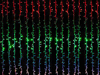 Гирлянда праздничная новогодний стиль Водопад 3,0мХ2,0м 400LED (разноцветная) IT-RAINS-400-M (прозрачный