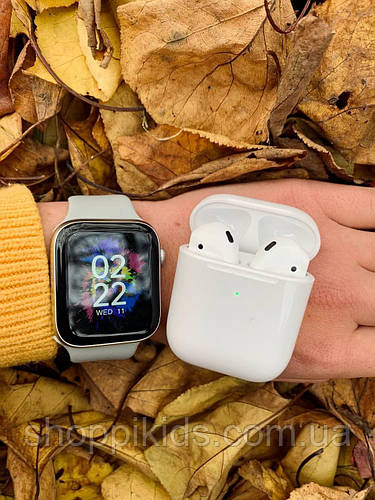 Беспроводные наушники Apple AirPods 2 + Apple watch 6/44mm Стильные ...