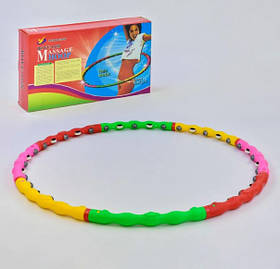 Обруч масажний з роликами і шипами (діаметр 98 см)