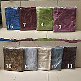 Комплект штор із підхоплювачами з жакардової тканини "пісок" Різні кольори, фото 2