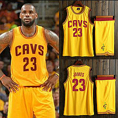 Баскетбольна форма жовта Леброн Джеймс №23 Клівленд Кавальерс Cleveland Cavaliers