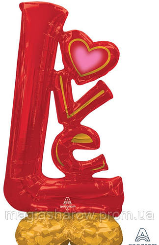 Купить Стоячая фигура ANAGRAM - LOVE красное, цена 500 грн — Prom.ua ...