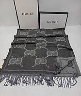 Жіночий брендовий палантин Gucci Гуччі в кольорах, палантин з логотипом, шарф, палантин з принтом