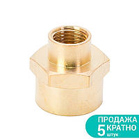 Соединение FT 1/4" × 1/2" (латунь) SIGMA (7025141)