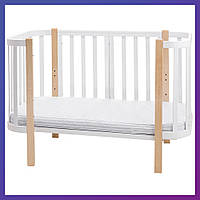 Матрас для детской кроватки Babyroom Oval-120 OK-5 кокос 5 слоев белый