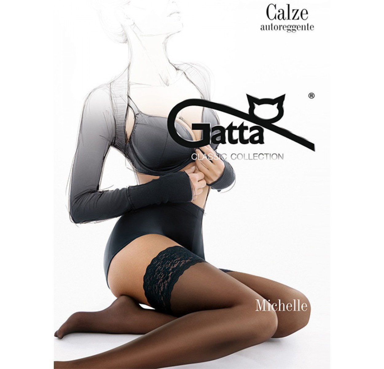 Панчохи капронові Gatta Michelle 20 Den 5/6 чорний (8202418)