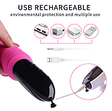 Секс-машина телескопічна з пультом на присоску, Вібратор із поступальним рухом, інтимні іграшки, фото 5