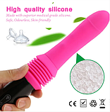 Секс-машина телескопічна з пультом на присоску, Вібратор із поступальним рухом, інтимні іграшки, фото 7