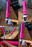 Секс машина з вібрацією і пультом, машина фалос для сексу на присоску, інтимні іграшки для жінок