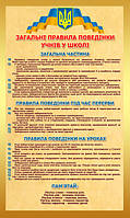 Стенд про права, обов'язки та правила поведінки в школі для учнів