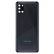 Кришка Samsung A315 Black A31 (SM-A315) зі склом камери сервісний оригінал із розбирання
