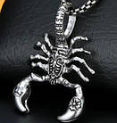 Кулон підвіска "Скорпіон", фентезі, на шнурку, фото 2