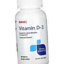 Вітамін Д3 GNC Vitamin D-3 2000 IU 180 таб, фото 5