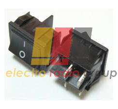 RS201, вимикач малий широкий, Black (4 Pin), до ОН " -OFF, 250V