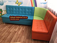 Угловой диван для детского сада Квадро 3 части 200х150см