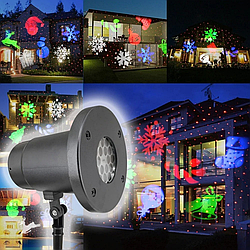 Вуличний лазерний проектор LED Strahler Schneeflocke № ZP2 / Новорічний світлодіодний проектор